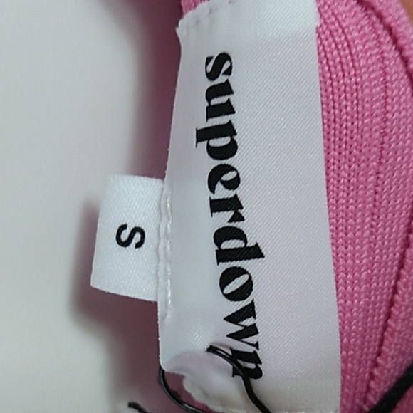 NEW superdown women bandage bodycon dress pink/Red mini dress size S NWT - Picture 9 of 9